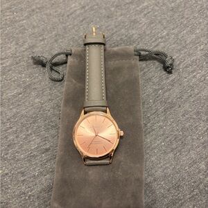 Rose Gold and Gray Watch Monroe